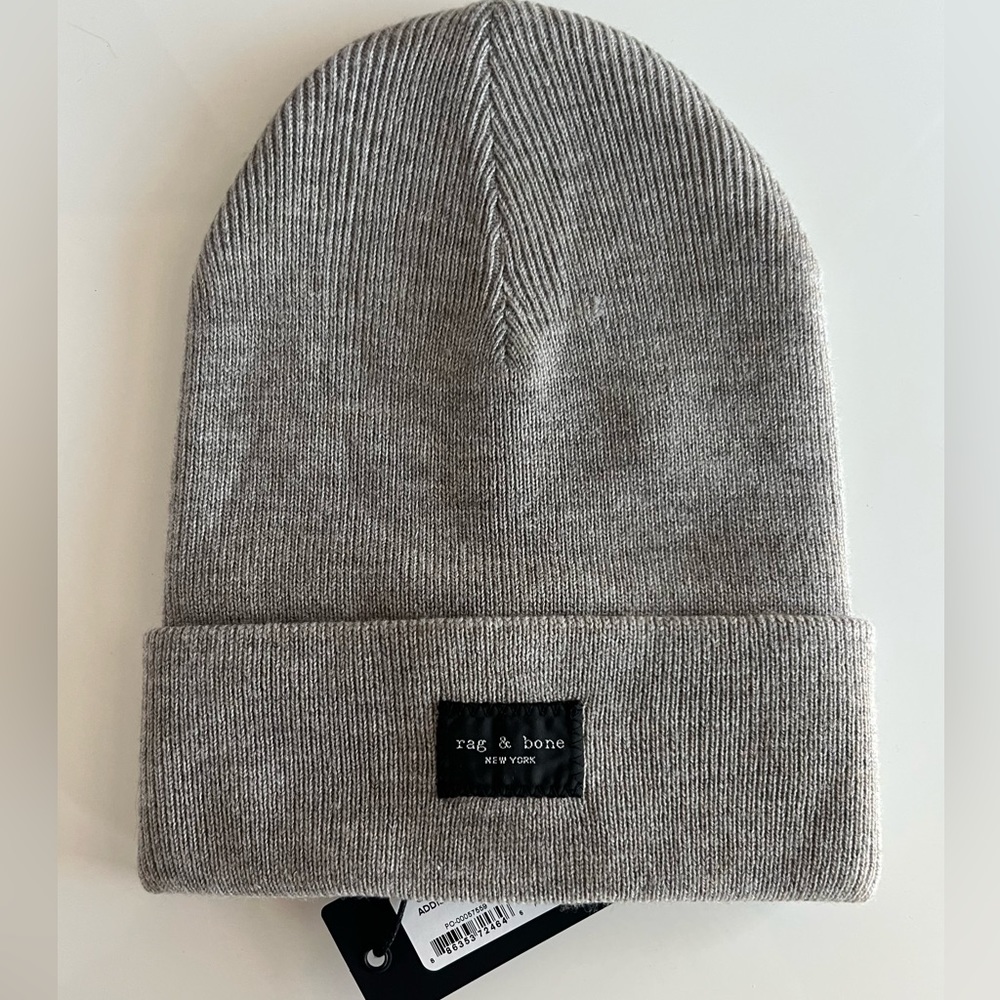 Rag & Bone Addison Beanie in Grey Melange - New with Tags